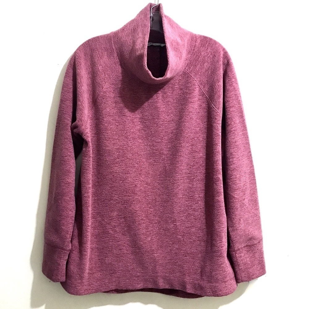 DSG Velour Cowl Neck Long Dolman Sleeve Top Sz L